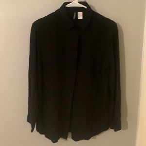 Black button down